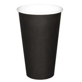 Gobelets jetables boissons chaudes Fiesta noirs 450ml x50