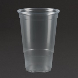 Verres jetables 570 ml au bord Plastico (lot de 1000)